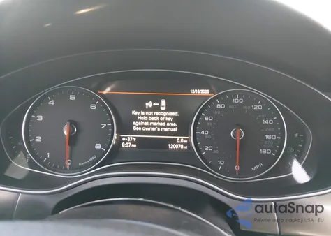 2013 Audi A6 3.0T Premium z USA, uszkodzony, nr VIN WAUHGAFCXDN120965